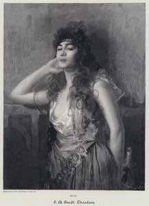 Theodora (gravering) av Max Ferdinand Bredt
