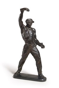 Foundryman (bronse med mørkebrun patina) av Max Kalish