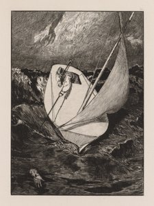 A Glove: The Rescue, 1880. av Max Klinger