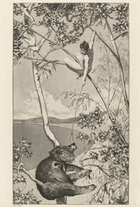 Bjørn og alv Bär und Elfe: pl.1, utgitt 1881. av Max Klinger