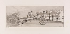 Cupid, Death and the Beyond Amor, Tod und Jenseits plate XII fra Intermezzos..., 1881. av Max Klinger