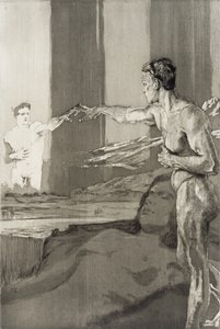 Der philosophe (Filosofen), nummer 3 av Max Klinger