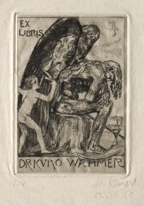Eks Libris Dr. Kuno Waehmer av Max Klinger