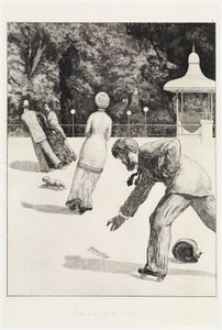Handling (En hanske, opus VI, blad 2) av Max Klinger