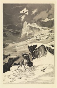 Kjempende kentaurer (Intermezzi, Opus IV, blad 5) av Max Klinger