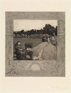 Barn (Om døden, første del, opus XI, blad 5) av Max Klinger