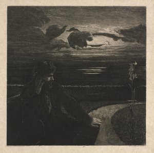 Natt, fra On Death, del I, Opus XI av Max Klinger