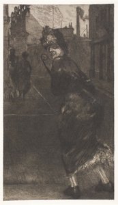 On the Street, plate ni fra A Life av Max Klinger