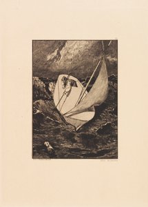 Opus VI, fra Paraphrase on the Finding of a Glove, 1881. av Max Klinger