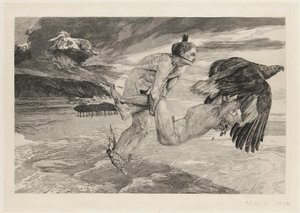 Bortførelsen av Prometheus, tavle 14, Brahms-fantasi, op. XII av Max Klinger