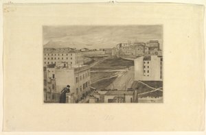 Utsikt fra kunstnerens ateliervindu, Roma av Max Klinger