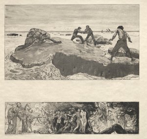 Vom Tode I, Opus II, 1889 nr. 2. av Max Klinger