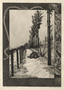 Her er Tode I, Opus I, 1889 nr. 4. av Max Klinger