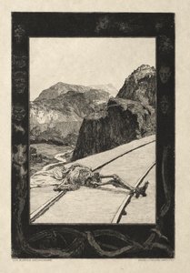 Her er Tode I, Opus I, 1889 nr. 8. av Max Klinger