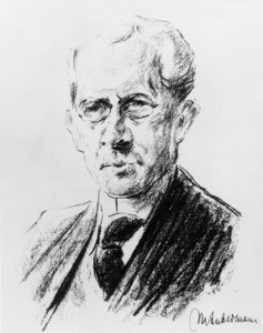 Arno Holz / lith. Av Max Liebermann av Max Liebermann