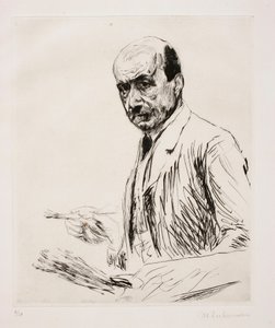 Selvportrett med palett av Max Liebermann