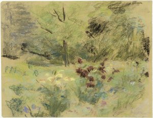 Blomster og trær av Max Liebermann