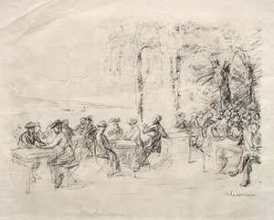 Kafe på Havel av Max Liebermann