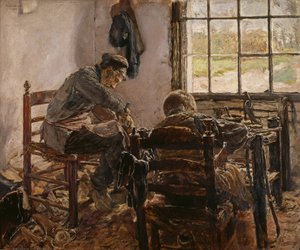 Skomakerverksted av Max Liebermann