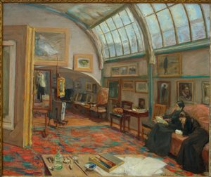 Kunstnerens atelier av Max Liebermann