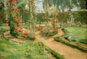 Rosehagen i Wannsee med datteren og barnebarnet av Max Liebermann
