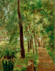 Bjørkealléen i Wannsee-hagen i øst av Max Liebermann