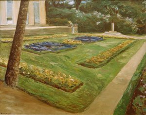 Blomsterterrassen i Wannsee-hagen mot nordvest av Max Liebermann