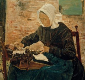 En nederlandsk blondemaker av Max Liebermann