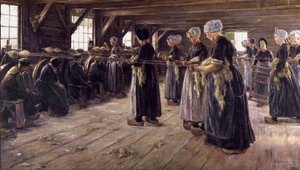 Linlåve i Laren av Max Liebermann