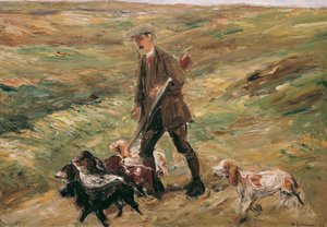 Jegere i sanddynene av Max Liebermann