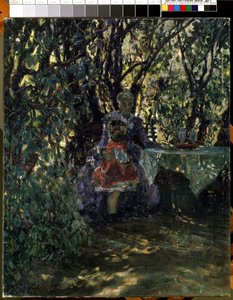 ""Garden in a Villa at Wannsee in Berlin"" (Garden at the Villa at Wannsee) Maleri av Max Liebermann (1847-1935) 1911 Mikalojus Konstantinas Ciurlionis Museum of Fine Arts, Kaunas, Litauen av Max Liebermann