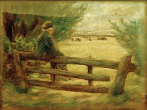 Gutt med kuer av Max Liebermann