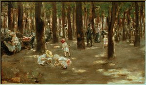 Lekeplass i Tiergarten i Berlin av Max Liebermann