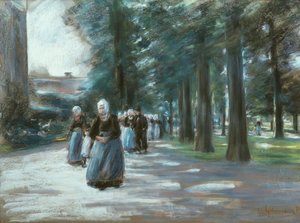 Går til kirken i Laren av Max Liebermann