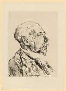Portrett av professor Adolph Goldschmidt av Max Liebermann
