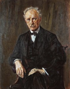 Portrett av komponisten Richard Georg Strauss 1864-1949, 1918. av Max Liebermann
