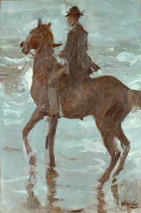 Rytter på stranden av Max Liebermann