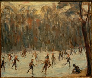 Skøyteløpere i Tiergarten av Max Liebermann