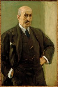 Selvportrett i dress, stående av Max Liebermann