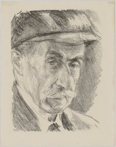 Selvportrett med lue av Max Liebermann