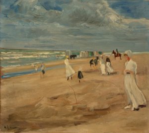 Stranden ved Noordwijk av Max Liebermann