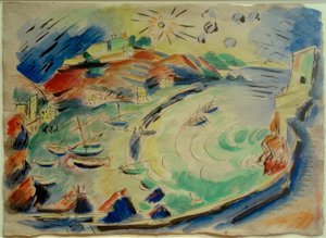 Monterosso al Mar-bukten av Max Pechstein