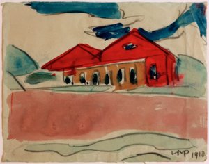 Haus am Strand von Max Pechstein
