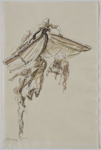 Exlibris med bok av Max Slevogt