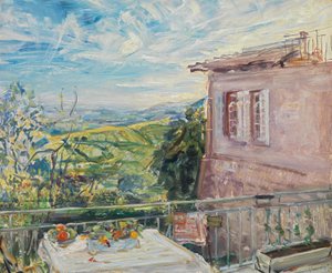 Terrasse i Neukastel av Max Slevogt