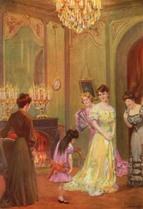 Illustrasjon for Jane Eyre av Charlotte Bronte (litho-farge) av Max Wulff
