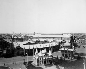 Generell oversikt, All-Russia-utstillingen, Nizhny Novgorod, Russland, 1896.