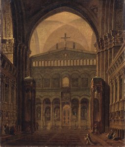 Interiør av tempelet i Jerusalem, 1821