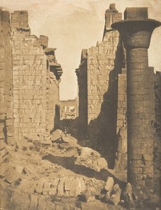 Bubastittenes domstol og inngangen til Hypostyle Hall of Palace of Karnac, Theben, 1849-50. av Maxime Du Camp