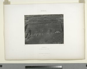 Detalj fra det store tempelet, Abu Sunbul, Egypt av Maxime Du Camp